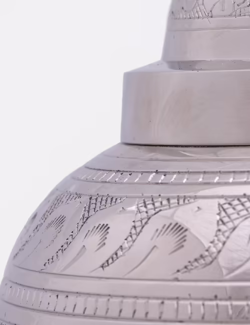 Floral Silver Urn Detial