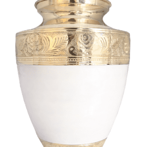 Peace White Urn