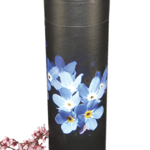 charcoal flower scatter tube