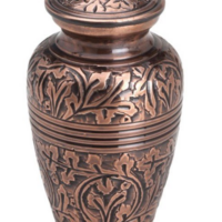 copper keepsake urn