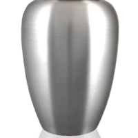 pewter silver urn