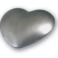 silver heart urn