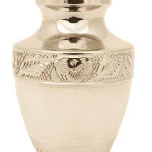 small cream urn