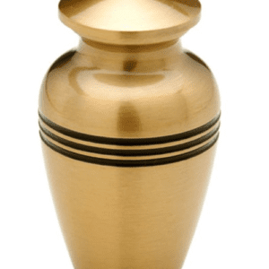 small gold urn