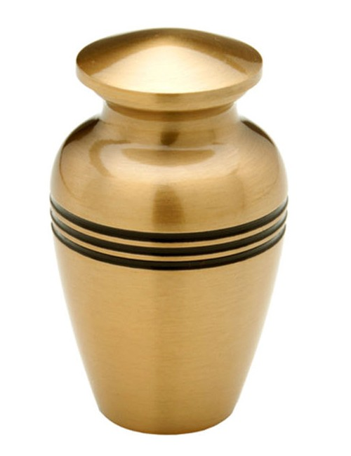 small gold urn