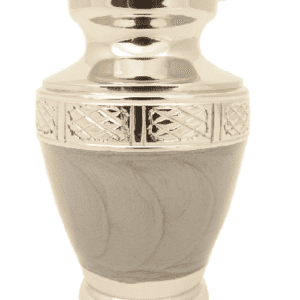 small grey urn