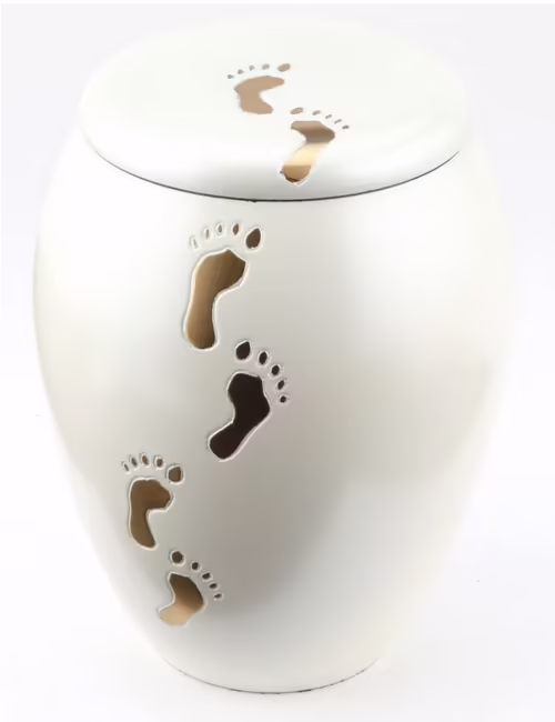 white child urn