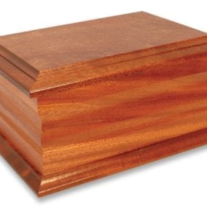 standard mahogany casket