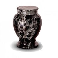 black marble vase urn