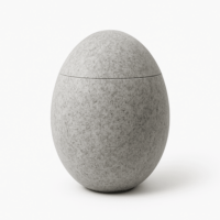 oval granite urn