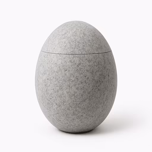 oval granite urn