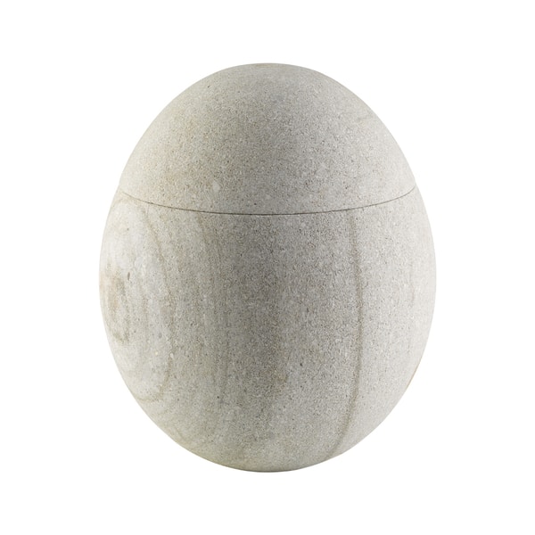 oval stone urn