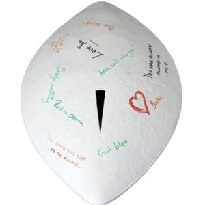 Love Note Water Urn Decorated