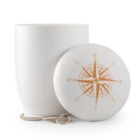 Nautical Voyage Sea Urn - White