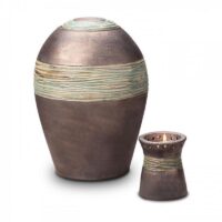 Anthracite Ceramic Funeral Urn