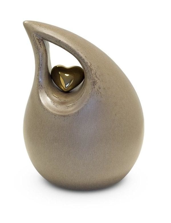 Teardrop-shaped Heart Urn