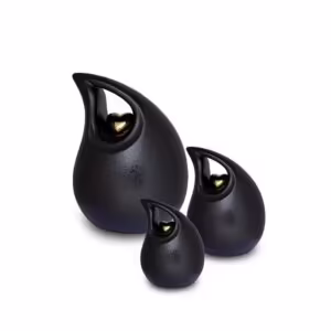 white teardrop urn for ashes