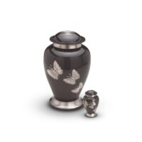 Butterfly Brass Urn