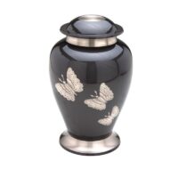 Butterfly Brass Urn