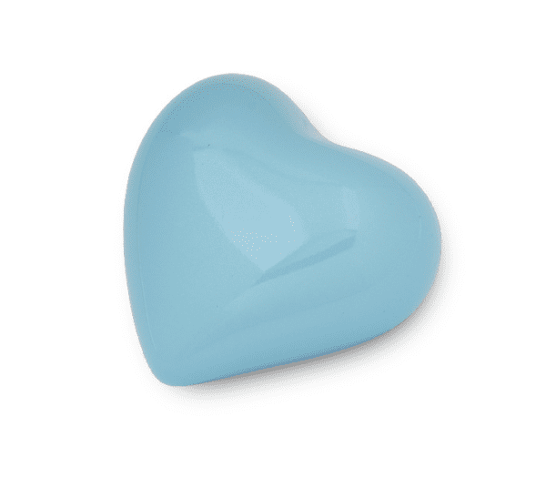blue heart urn for ashes