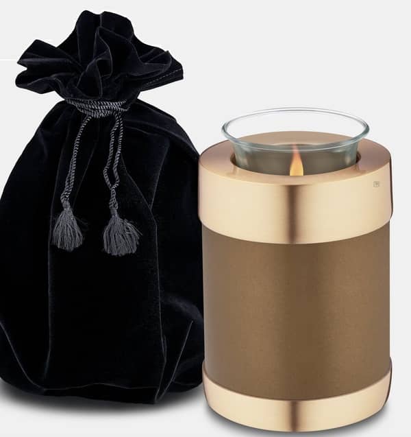 bronze adore candle urn