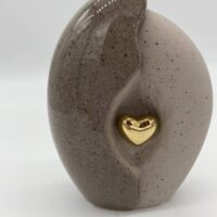 ceramic heart urn for ashes