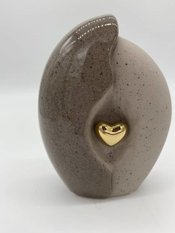 ceramic heart urn for ashes