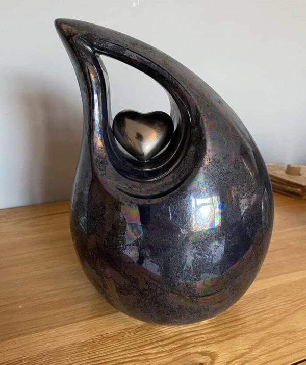 heart teardrop urn for ashes