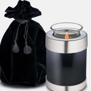 midnight adore candle urn