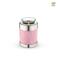 pink candle baby urn
