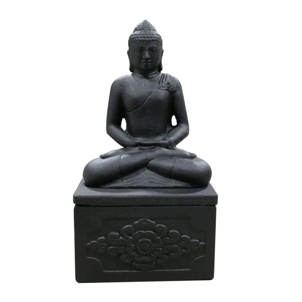 outdoor urn for ashes garden Buddha