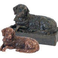 Golden Retriever Figurine Cremation Urn