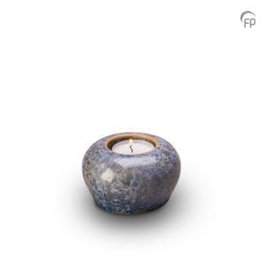 blue candle urn for ashes