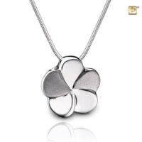 silver Lasting Bloom Memorial Necklace