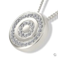 silver Roundel Memorial Necklace