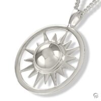 silver Sunlight Memorial Necklace
