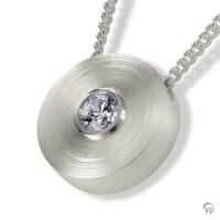 silver With You Cremation Necklace