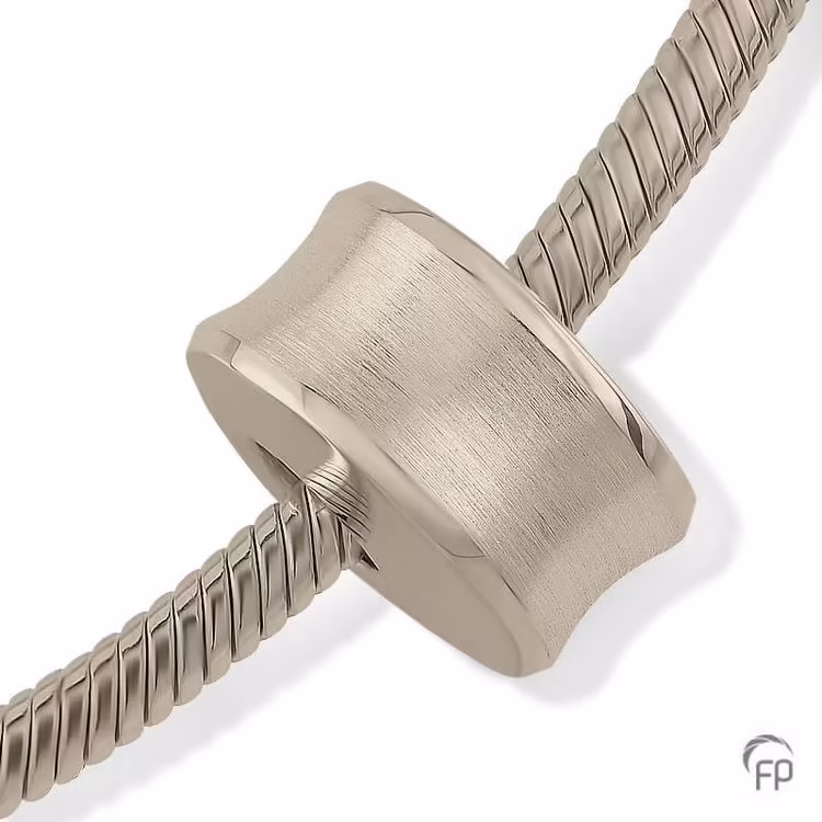 white gold Memorial Arch Cremation Charm
