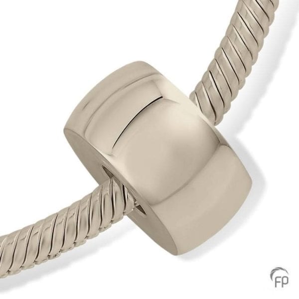 white gold Simple Love Memorial Charm