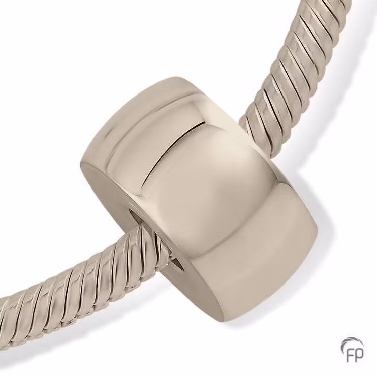 white gold Simple Love Memorial Charm