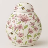 Lily custom urn for ashes