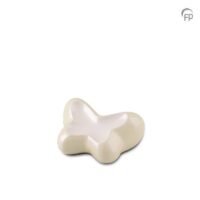 pure white buttterfly urn