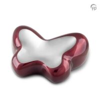 pure white buttterfly urn