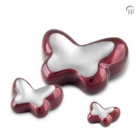 pure white buttterfly urn