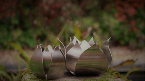 steel rose urn for garden