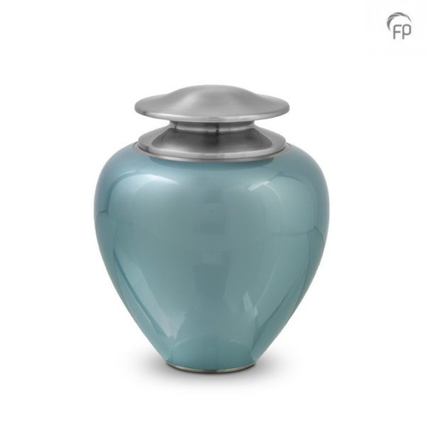 Passion Pearl Brass Urn Blue Large