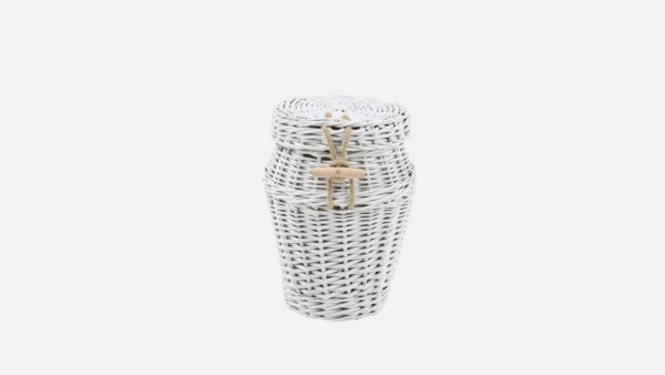 Round Coloured Willow white
