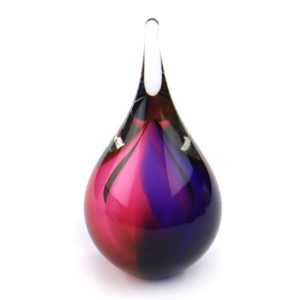 Teardrop Glass Mini Urn