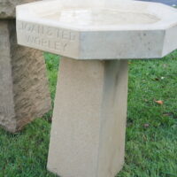 Octagonal Ashes BirdBath