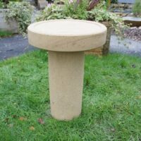 round birdbath urn for ashes